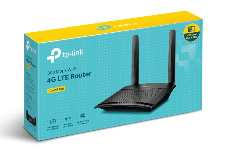 เราเตอร์ใส่ซิม TP-LINK 3G/4G รุ่น TL-MR100